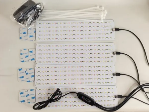 Kit Til Plante- & Urtedyrkning^LED lyspanel til planter - EU-stikadapter
