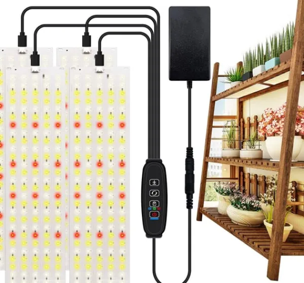 Kit Til Plante- & Urtedyrkning^LED lyspanel til planter - EU-stikadapter