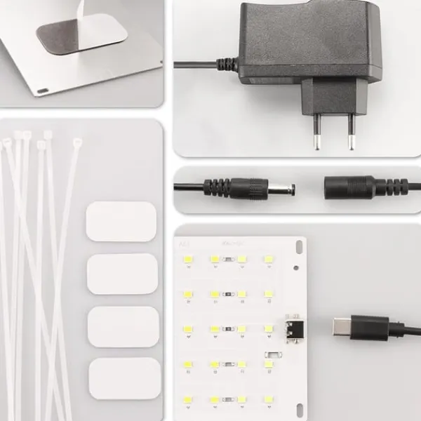 Kit Til Plante- & Urtedyrkning^LED lyspanel til planter - EU-stikadapter