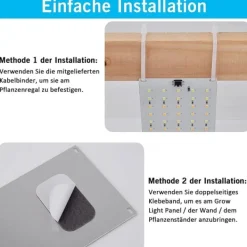 Kit Til Plante- & Urtedyrkning^LED lyspaneler til planter - EU-adapter
