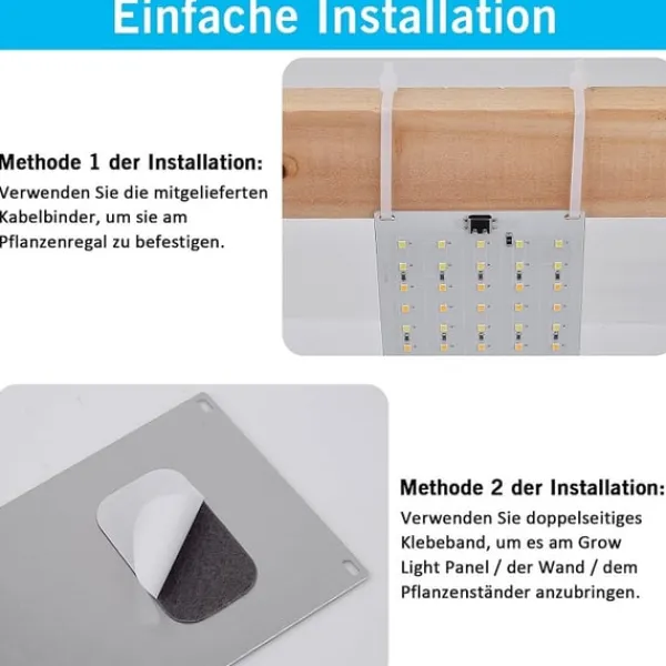 Kit Til Plante- & Urtedyrkning^LED lyspaneler til planter - EU-adapter