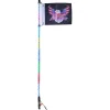 Outlet LED piskelys, 3 ft, 31x920 mm, RGB, vandtæt, spiral, belysning Flag & Vindposer
