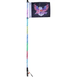 Outlet LED piskelys, 3 ft, 31x920 mm, RGB, vandtæt, spiral, belysning Flag & Vindposer