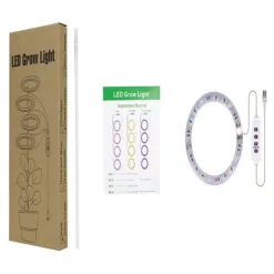 Krukkeplanter Indendørs^LED Plant Grow Light 5 dimbara lägen Timing USB LED-växtlampa för suckulenter krukväxter