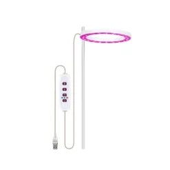 Krukkeplanter Indendørs^LED Plant Grow Light 5 dimbara lägen Timing USB LED-växtlampa för suckulenter krukväxter