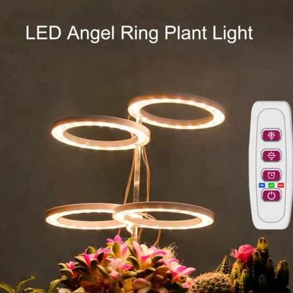 Krukkeplanter Indendørs^LED Plant Grow Light 5 dimbara lägen Timing USB LED-växtlampa för suckulenter krukväxter