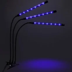 Outlet LED plantevækstlampe 60 dioder TIMER 24 W til hjemmedyrkning uden netadapter Kit Til Plante- & Urtedyrkning