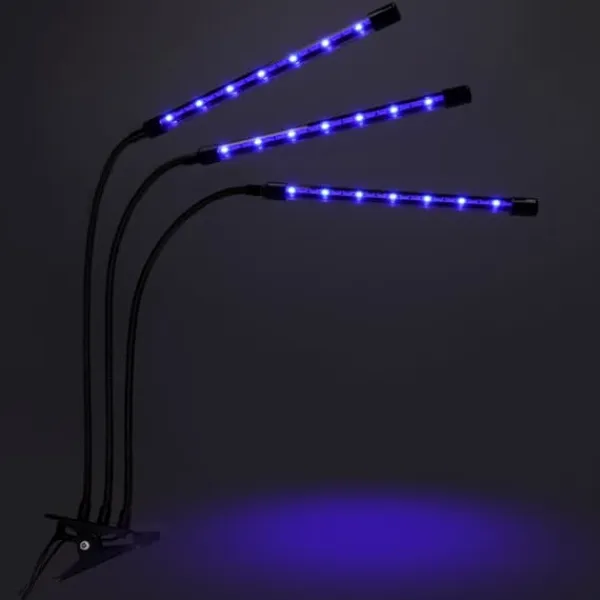 Outlet LED plantevækstlampe 60 dioder TIMER 24 W til hjemmedyrkning uden netadapter Kit Til Plante- & Urtedyrkning