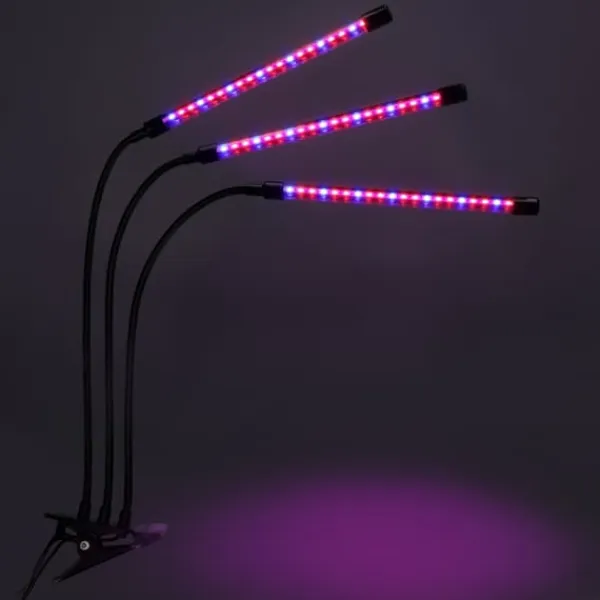 Outlet LED plantevækstlampe 60 dioder TIMER 24 W til hjemmedyrkning uden netadapter Kit Til Plante- & Urtedyrkning