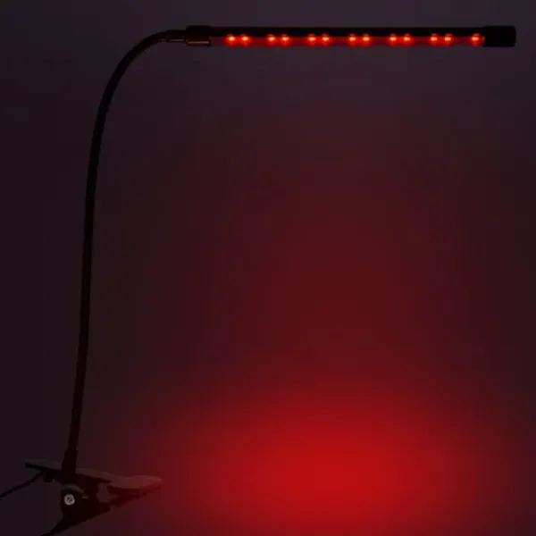 Krukkeplanter Indendørs^LED plantevækstlampe 20 dioder TIMER 9W hjemmedyrkning med netadapter