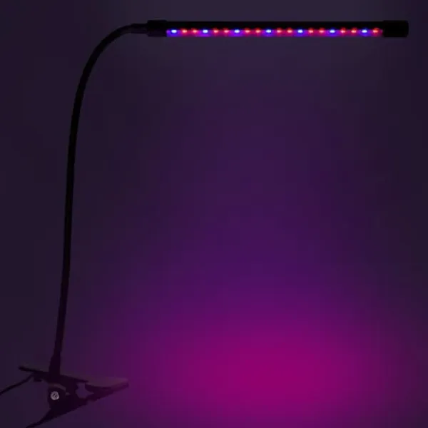 Krukkeplanter Indendørs^LED plantevækstlampe 20 dioder TIMER 9W hjemmedyrkning med netadapter