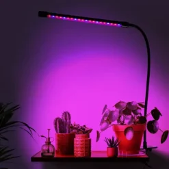 Kit Til Plante- & Urtedyrkning^LED plantevækstlampe 20 dioder TIMER 9 W til hjemmedyrkning uden netadapter