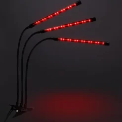 Kit Til Plante- & Urtedyrkning^LED plantevækstlampe 60 dioder TIMER 24 W hjemmeplantedyrkning med netadapter
