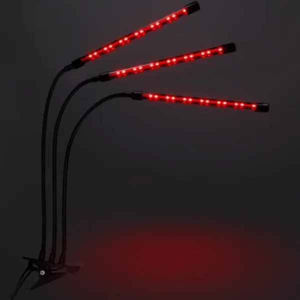 Kit Til Plante- & Urtedyrkning^LED plantevækstlampe 60 dioder TIMER 24 W hjemmeplantedyrkning med netadapter