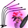 LED plantevækstlampe 80 dioder TIMER 25 W hjemmeplantedyrkning med netadapter Kit Til Plante- & Urtedyrkning