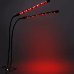 Kit Til Plante- & Urtedyrkning^LED plantevækstlampe 40 dioder TIMER 15 W til hjemmedyrkning uden netadapter
