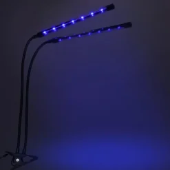 Kit Til Plante- & Urtedyrkning^LED plantevækstlampe 40 dioder TIMER 15 W til hjemmedyrkning uden netadapter