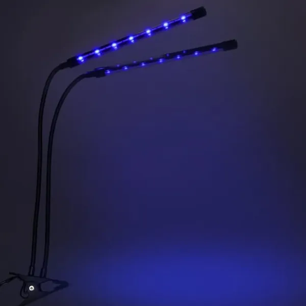 Kit Til Plante- & Urtedyrkning^LED plantevækstlampe 40 dioder TIMER 15 W til hjemmedyrkning uden netadapter