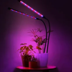 Kit Til Plante- & Urtedyrkning^LED plantevækstlampe 40 dioder TIMER 15 W til hjemmedyrkning uden netadapter
