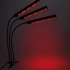 Kit Til Plante- & Urtedyrkning^LED plantevækstlampe 72 dioder TIMER 25W hjemmeplantedyrkning med netadapter