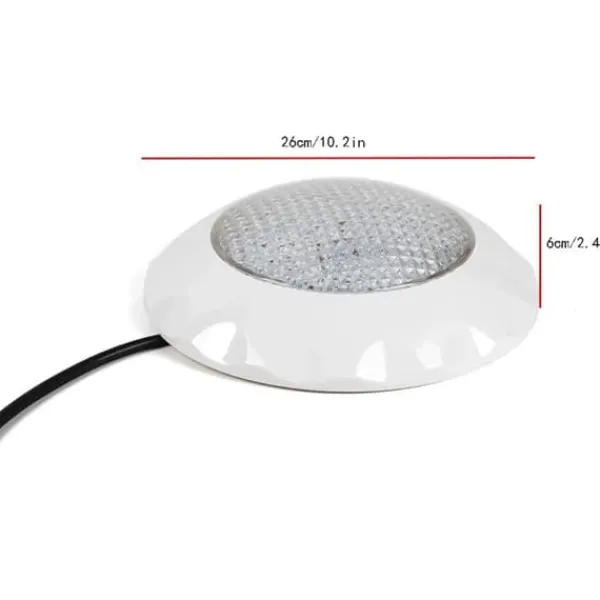 Pool- & Spatilbehør^LED Poollys, 45W Effekt, IP68 Vandtæt, 3000 Lumen Udsendelse,RGB