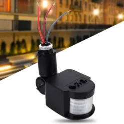 Bevægelsesdetektorer^LED udendørs 90~250V 180 graders sikkerhed infrarød PIR bevægelsessensor detektor væglysafbryder