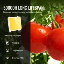 Discount LED Vækstlampe, 300 W Dæmpbar, Højtydende Samsung 2B1B Diode til indendørs planter, Frøplante og Drivhusdyrkning. Daisy Chain Driver. Kit Til Plante- & Urtedyrkning