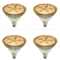 Kit Til Plante- & Urtedyrkning^LED Vækstlys, Fuld Spektrum, Hydroponisk Lampe, 4PCS 100W