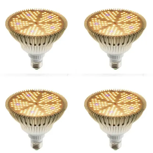 Kit Til Plante- & Urtedyrkning^LED Vækstlys, Fuld Spektrum, Hydroponisk Lampe, 4PCS 100W