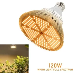 Outlet LED Vækstlys, Fuld Spektrum, Indendørs Blomsterplanter, 120W varm hvid Krukkeplanter Indendørs