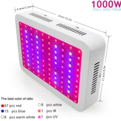 Clearance LED Vækstlys, Fuld Spektrum, Høj Effekt Kit Til Plante- & Urtedyrkning