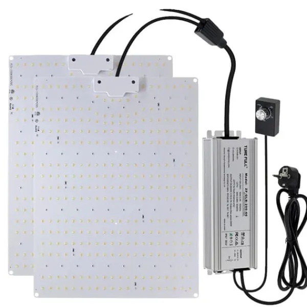 Kit Til Plante- & Urtedyrkning^LED Vækstlys, Fuldspektrum, Phyto Vækstlampe,200W