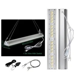 Best LED Vækstlys, Fuldt Spektrum, Energi Effektiv,80W Kit Til Plante- & Urtedyrkning