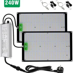 Kit Til Plante- & Urtedyrkning^LED Vækstlys, Fuldt Spektrum, Energi Effektiv,240W