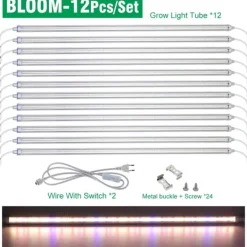 Discount LED Vækstlys, Fuldt Spektrum, Vandtæt Design,BLOOM Kit Til Plante- & Urtedyrkning