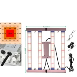 Clearance LED Vækstlys Panel, Dæmpbar Lysstyrke, Høj PPFD Ydelse,240W Kit Til Plante- & Urtedyrkning