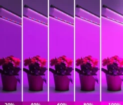 Online LED-lampe til dyrkning af planter, fuldspektret blomstervækst med klipsjustering Kit Til Plante- & Urtedyrkning