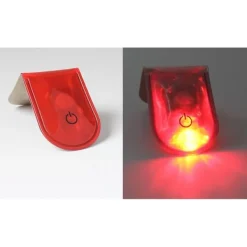 Sikkerhedslamper^LED-lys Magnetisk Clip Sikkerhed Løb Nat Campingaktiviteter - Rød
