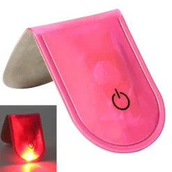 Sikkerhedslamper^LED-lys Magnetisk Clip Sikkerhed Løb Nat Campingaktiviteter - Lyserød