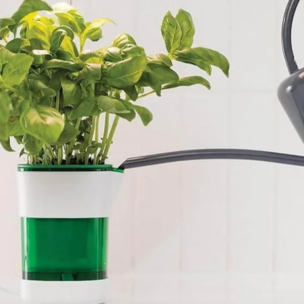Kit Til Plante- & Urtedyrkning^LED-plantelampe med selvvandende potte - fuldspektret plantebelysning