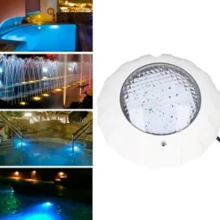 Online LED-poollampor DC12V/38W med fjärrkontroll IP68 Vattentät RGB Färgglad energibesparande poollampa för dammfontänpool Pool- & Spatilbehør