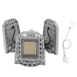 Kit Til Plante- & Urtedyrkning^LED-vækstlampe til stueplanter - 297 LED-pærer, foldbart design med tre blade - ideel til drivhuse og sukkulenter - 100-277V