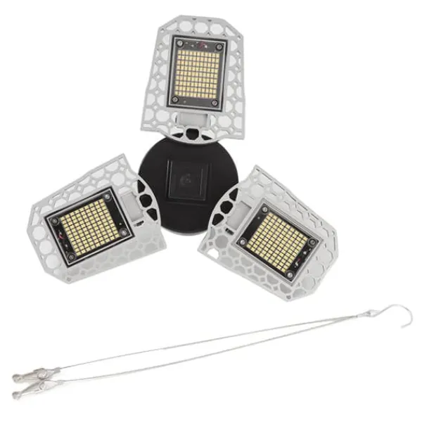 Kit Til Plante- & Urtedyrkning^LED-vækstlampe til stueplanter - 297 LED-pærer, foldbart design med tre blade - ideel til drivhuse og sukkulenter - 100-277V