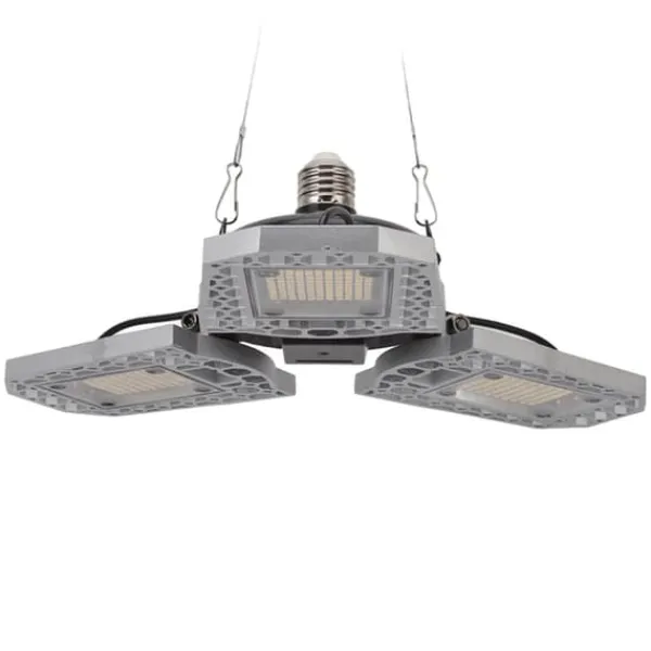 Kit Til Plante- & Urtedyrkning^LED-vækstlampe til stueplanter - 297 LED-pærer, foldbart design med tre blade - ideel til drivhuse og sukkulenter - 100-277V