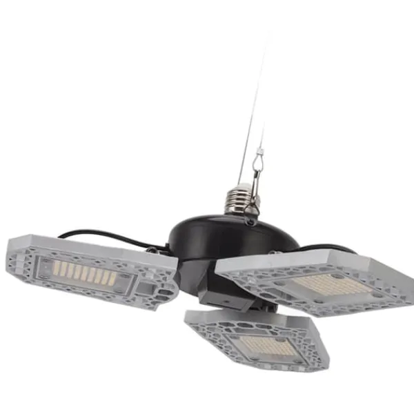 Kit Til Plante- & Urtedyrkning^LED-vækstlampe til stueplanter - 297 LED-pærer, foldbart design med tre blade - ideel til drivhuse og sukkulenter - 100-277V