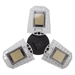 Kit Til Plante- & Urtedyrkning^LED-vækstlampe til stueplanter - 297 LED-pærer, foldbart design med tre blade - ideel til drivhuse og sukkulenter - 100-277V