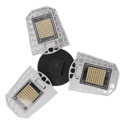 Kit Til Plante- & Urtedyrkning^LED-vækstlampe til stueplanter - 297 LED-pærer, foldbart design med tre blade - ideel til drivhuse og sukkulenter - 100-277V