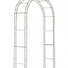 Buer, Spalier, Lysthuse Uden Tag^Lenz Antique Brown Metal Rose Arch - 264 cm High Climbing Trellis for Gardens