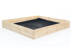 Viking Choice Plantningsbænke^Letadgang 120x120x18 cm Fyrretræs Højbed til Ældre med Jordklæde