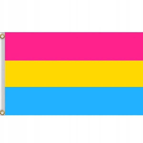 Flag & Vindposer^LGBT REGNBUEFLAG STOR 90x150cm PANSEKSUALITET F2